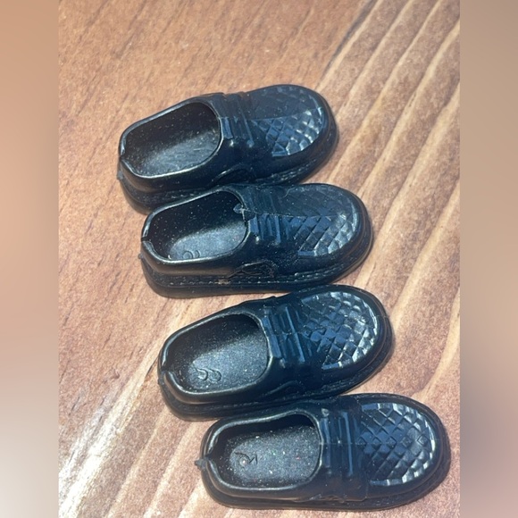 Barbie Ken Men Black Shoes Lot of 2 Pairs Doll Accessories - Picture 3 of 3
